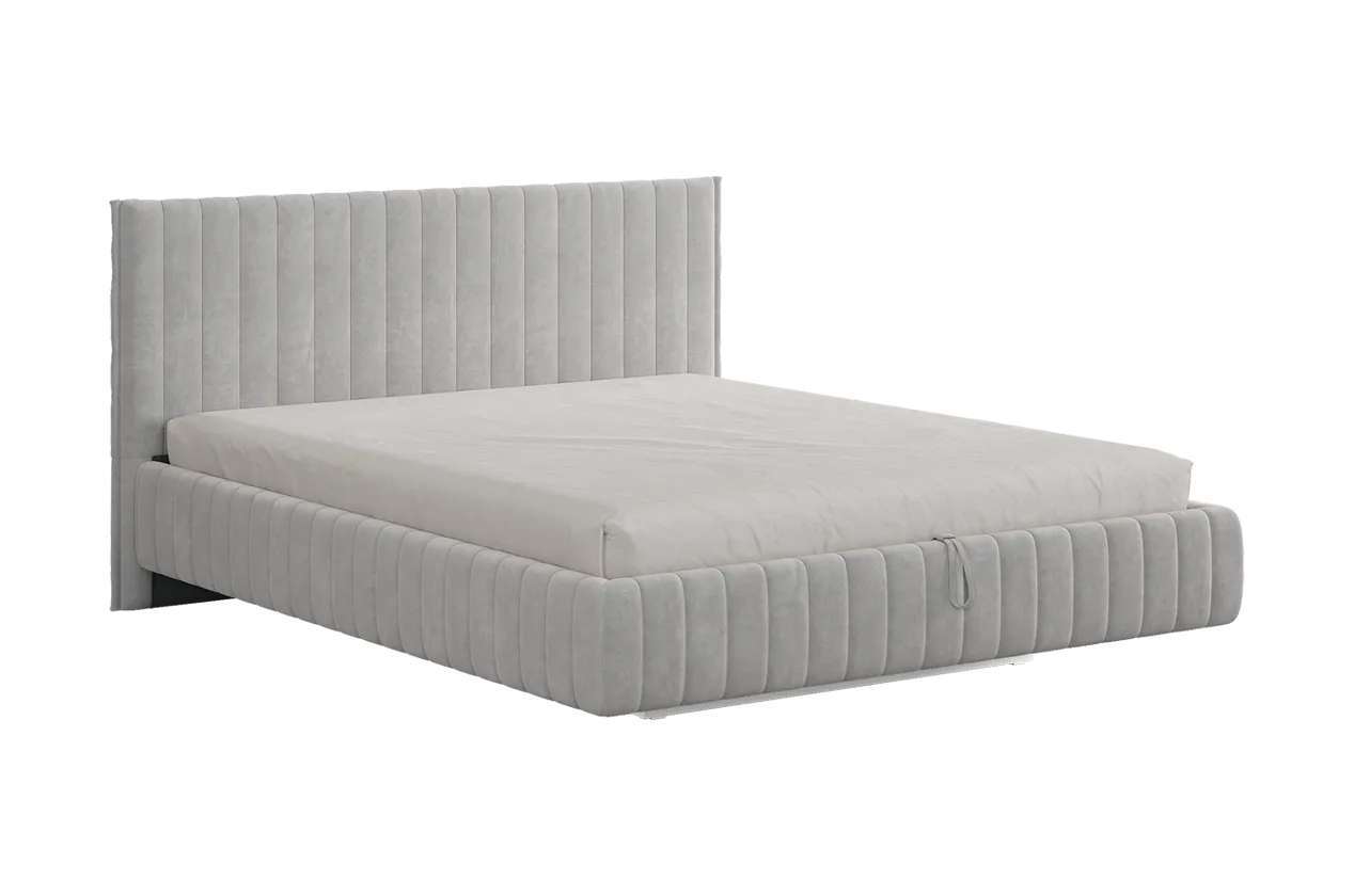 Кровать с подъемным механизмом Твикс 180х200 см галька (велюр) в Мегионе - megion.mebel-tymen.ru | фото