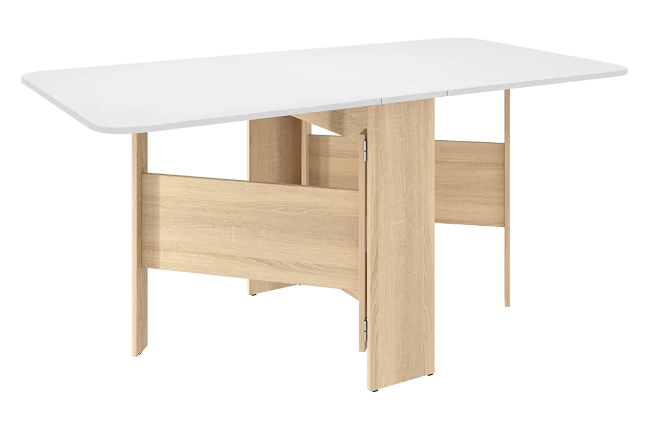 Стол-книжка раскладной Мечта 2 (дуб сонома/белый) в Мегионе - megion.mebel-tymen.ru | фото