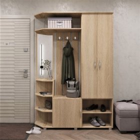 Прихожая Домино дуб сонома в Мегионе - megion.mebel-tymen.ru | фото