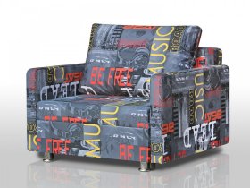 Кресло-кровать Реал 80 с подлокотниками мьюзик в Мегионе - megion.mebel-tymen.ru | фото