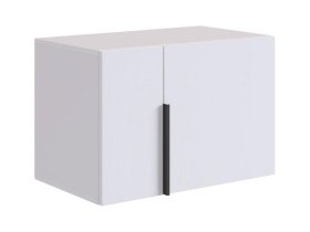 Антресоль двухдверная L600 Баско белое дерево в Мегионе - megion.mebel-tymen.ru | фото