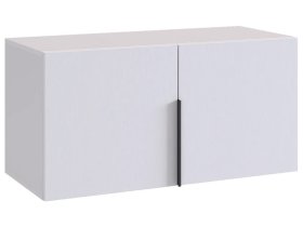 Антресоль двухдверная L800 Баско белое дерево в Мегионе - megion.mebel-tymen.ru | фото