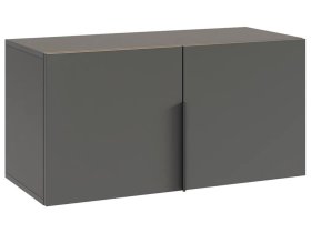 Антресоль двухдверная L800 Баско графит в Мегионе - megion.mebel-tymen.ru | фото