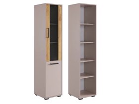 Стеллаж Лайт-2 кашемир/дуб крафт золотой в Мегионе - megion.mebel-tymen.ru | фото