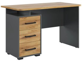 Стол компьютерный 1200 Лайт-2 графит/дуб крафт золотой в Мегионе - megion.mebel-tymen.ru | фото