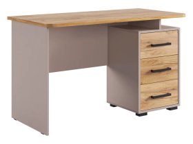 Стол компьютерный 1200 Лайт-2 кашемир/дуб крафт золотой в Мегионе - megion.mebel-tymen.ru | фото