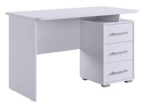 Стол компьютерный 1200 Лайт-2 белый/белый в Мегионе - megion.mebel-tymen.ru | фото