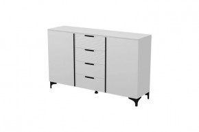 Брента Комод 4 ящика 2 двери Белый в Мегионе - megion.mebel-tymen.ru | фото