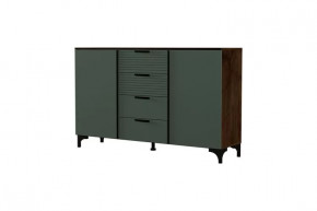 Брента Комод 4 ящика 2 двери Оливковый в Мегионе - megion.mebel-tymen.ru | фото