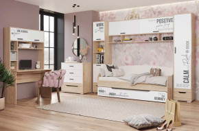 Детская Джуниор, набор №1, дуб сонома/белый в Мегионе - megion.mebel-tymen.ru | фото