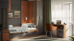 Детская «Хилтон» Дуб Крафт золотой, Графит матовый в Мегионе - megion.mebel-tymen.ru | фото