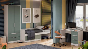 Детская «Марли» Белый, Серо-голубой в Мегионе - megion.mebel-tymen.ru | фото