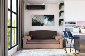 Диван-кровать "Рик-1400" каппучино/пудра в Мегионе - megion.mebel-tymen.ru | фото