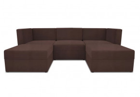 Диван модульный угловой Бергамо пять секций Dream Chocolate кат. 3 в Мегионе - megion.mebel-tymen.ru | фото