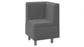 Диван угловой «Каир» Исп.2 Велюр Camaro 18 (серый) в Мегионе - megion.mebel-tymen.ru | фото