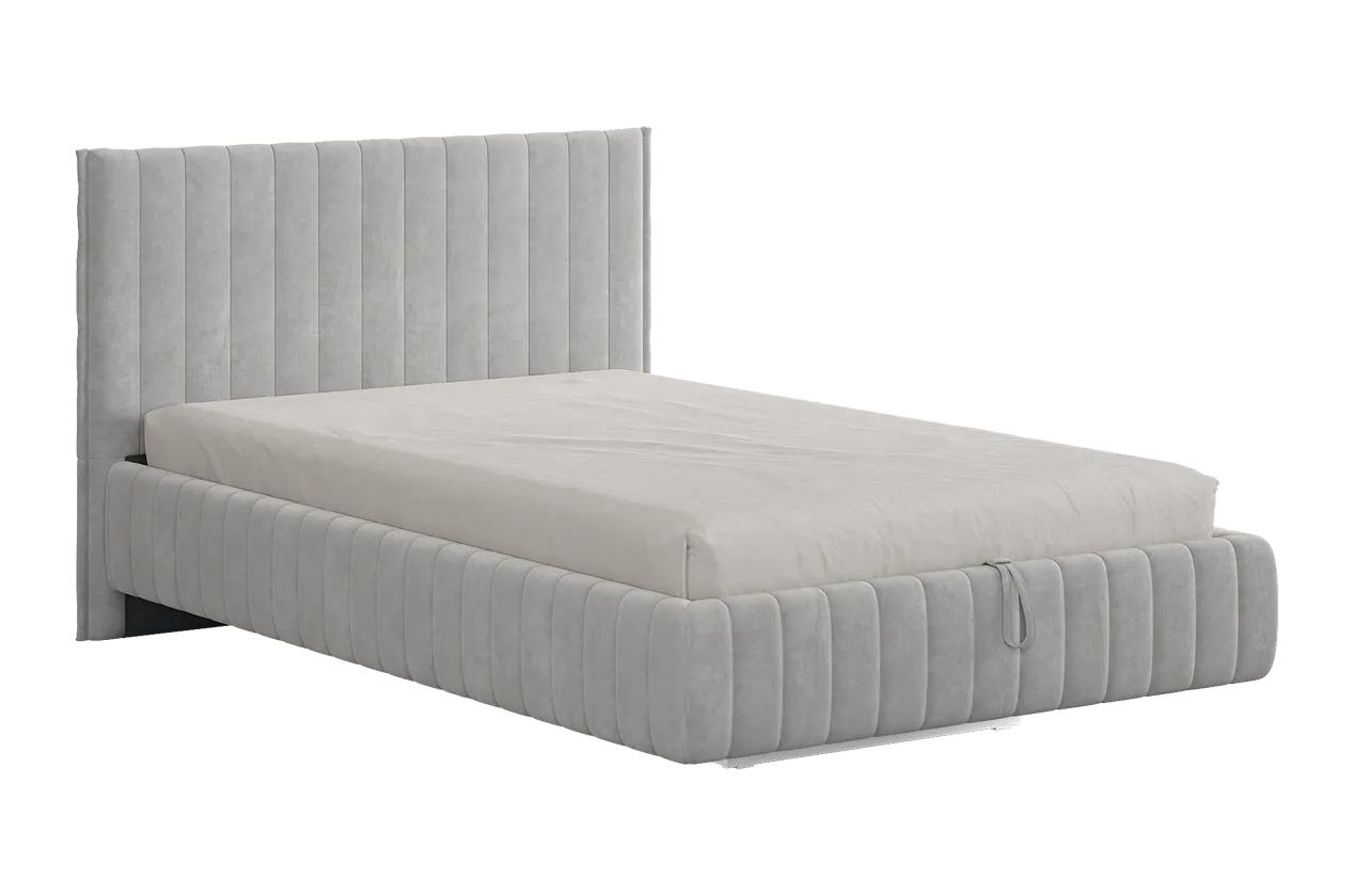 Кровать с подъемным механизмом Твикс 120х200 см галька (велюр) в Мегионе - megion.mebel-tymen.ru | фото