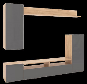 Гостиная Альфа Дуб Золото / Графит Софт в Мегионе - megion.mebel-tymen.ru | фото