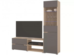 Гостиная Анталия 1 Сонома-Графит софт в Мегионе - megion.mebel-tymen.ru | фото