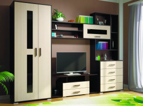 Гостиная Европа-1 Венге / Дуб молочный в Мегионе - megion.mebel-tymen.ru | фото