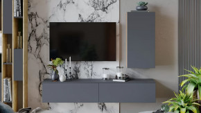 Гостиная «Порто» №5 Яблоня Беллуно, Графит софт в Мегионе - megion.mebel-tymen.ru | фото