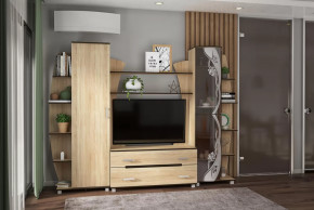 Гостиная Тиана-3 (Дуб Сонома) в Мегионе - megion.mebel-tymen.ru | фото