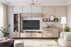 Гостиная Тоскана №3, дуб табачный/бисквит в Мегионе - megion.mebel-tymen.ru | фото