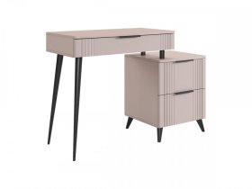 Туалетный столик (без зеркала) Катрин кашемир/фрапучино матовый в Мегионе - megion.mebel-tymen.ru | фото