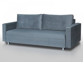 Диван Комфорт с прямыми подлокотниками серый в Мегионе - megion.mebel-tymen.ru | фото