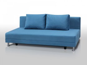 Диван Комфорт Лайт без подлокотников 2 подушки голубой в Мегионе - megion.mebel-tymen.ru | фото