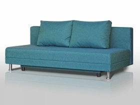 Диван Комфорт Лайт без подлокотников 2 подушки азур в Мегионе - megion.mebel-tymen.ru | фото