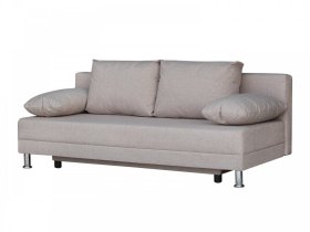 Диван Комфорт без подлокотников 4 подушки кэмел в Мегионе - megion.mebel-tymen.ru | фото