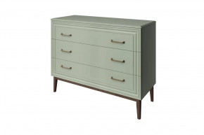 Комод 3 ящика Гориция Зелёный самшит в Мегионе - megion.mebel-tymen.ru | фото