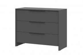 Комод 3 ящика Камелия 1 Серия 2, графит в Мегионе - megion.mebel-tymen.ru | фото