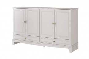 Комод 4 двери + 2 ящика Лорето Персидский жемчуг/Лак Льняной в Мегионе - megion.mebel-tymen.ru | фото