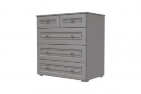 Комод 5 ящиков Олимп Серый шифер/Антрацит в Мегионе - megion.mebel-tymen.ru | фото