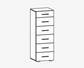 Комод 6 ящиков "Фиеста" №15 в Мегионе - megion.mebel-tymen.ru | фото