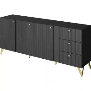 Комод КД-1 Reno Чёрный НК-мебель в Мегионе - megion.mebel-tymen.ru | фото