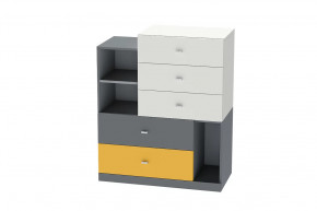 Комод Клео К-1, графит, миндаль, солнечный Диал в Мегионе - megion.mebel-tymen.ru | фото