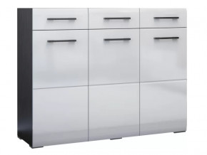 Комод Ненси Венге-Белый глянец в Мегионе - megion.mebel-tymen.ru | фото