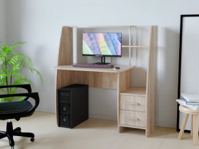 Компьютерный стол КЛ №6.2 Дуб баррик в Мегионе - megion.mebel-tymen.ru | фото
