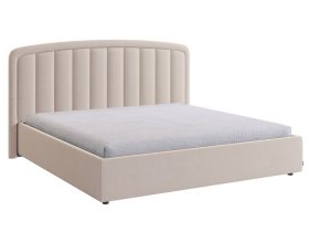 Кровать с подъемным механизмом Сиена 2 180х200 см крем (велюр) в Мегионе - megion.mebel-tymen.ru | фото
