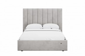 Кровать 1400 Ингрид 312 Велюр Ультра Смог в Мегионе - megion.mebel-tymen.ru | фото