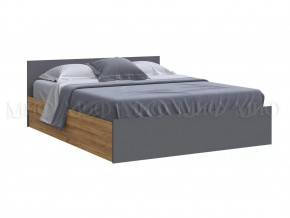 Кровать 1600 Басямиф, графит/дуб крафт в Мегионе - megion.mebel-tymen.ru | фото