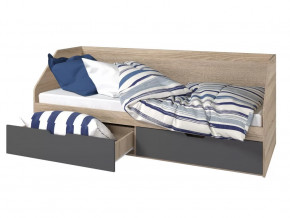 Кровать 800 2 ящика Анталия Графит в Мегионе - megion.mebel-tymen.ru | фото