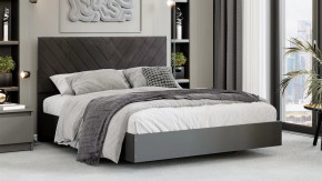 Кровать «Бетта» Тип 1 Серый графит, Велюр Серый в Мегионе - megion.mebel-tymen.ru | фото