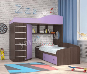 Кровать-чердак Кадет 2 с металлической лестницей Ярофф в Мегионе - megion.mebel-tymen.ru | фото