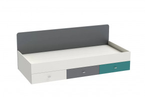 Кровать Клео арт. 010, 900*2000 мм, графит, миндаль, океан Диал в Мегионе - megion.mebel-tymen.ru | фото