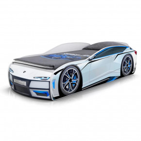 Кровать-машина Little Kiddy с объемным бампером в Мегионе - megion.mebel-tymen.ru | фото