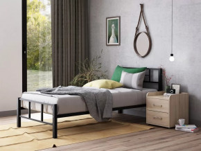 Кровать односпальная Кадис 90х200 Черный в Мегионе - megion.mebel-tymen.ru | фото