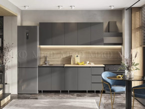 Кухня Челси 2,0м Графит/Графит в Мегионе - megion.mebel-tymen.ru | фото